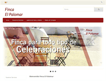 Tablet Screenshot of fincaelpalomar.es